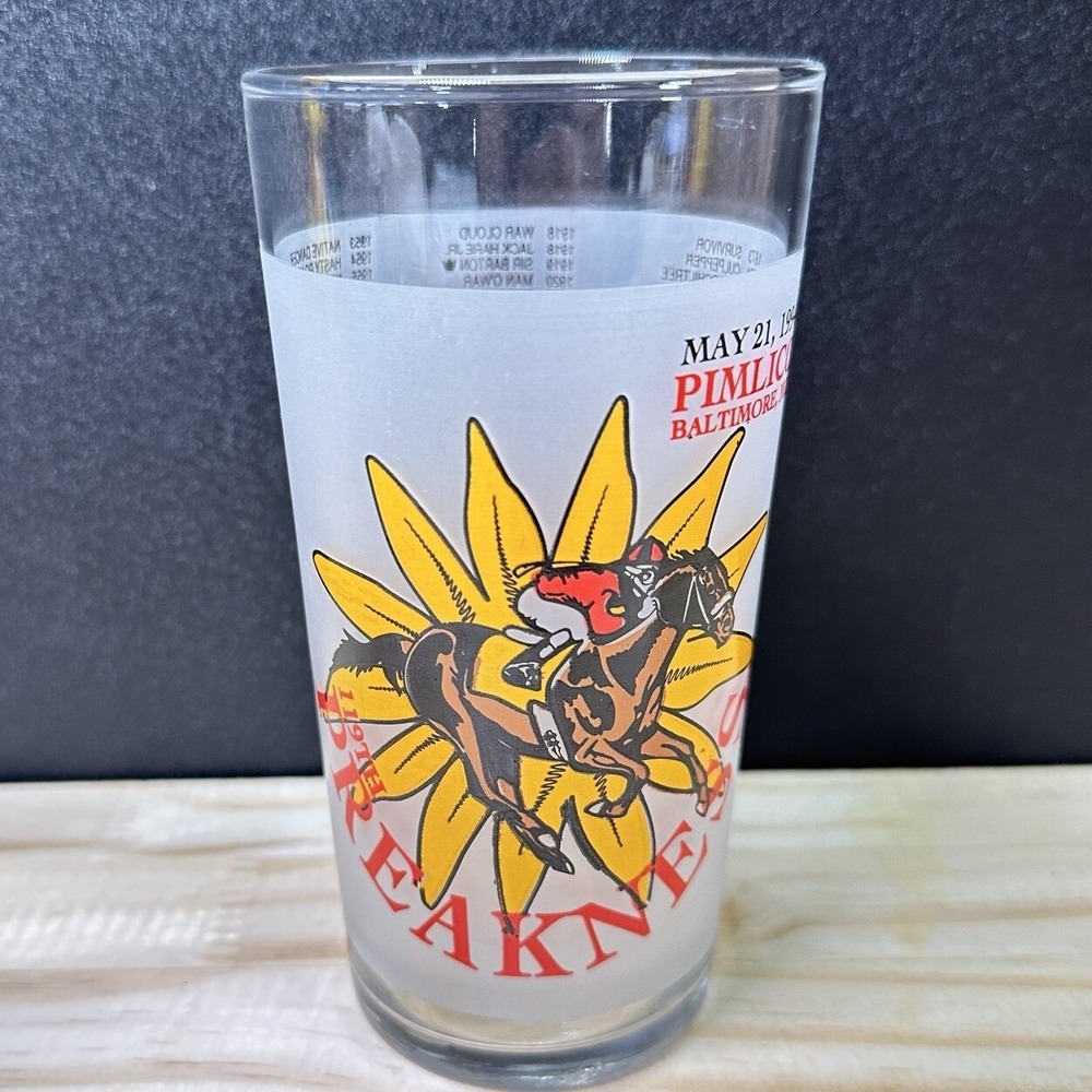119th Preakness Pimlico Baltimore MD 1994 Horse Race Drinking Glass - Multi Qty